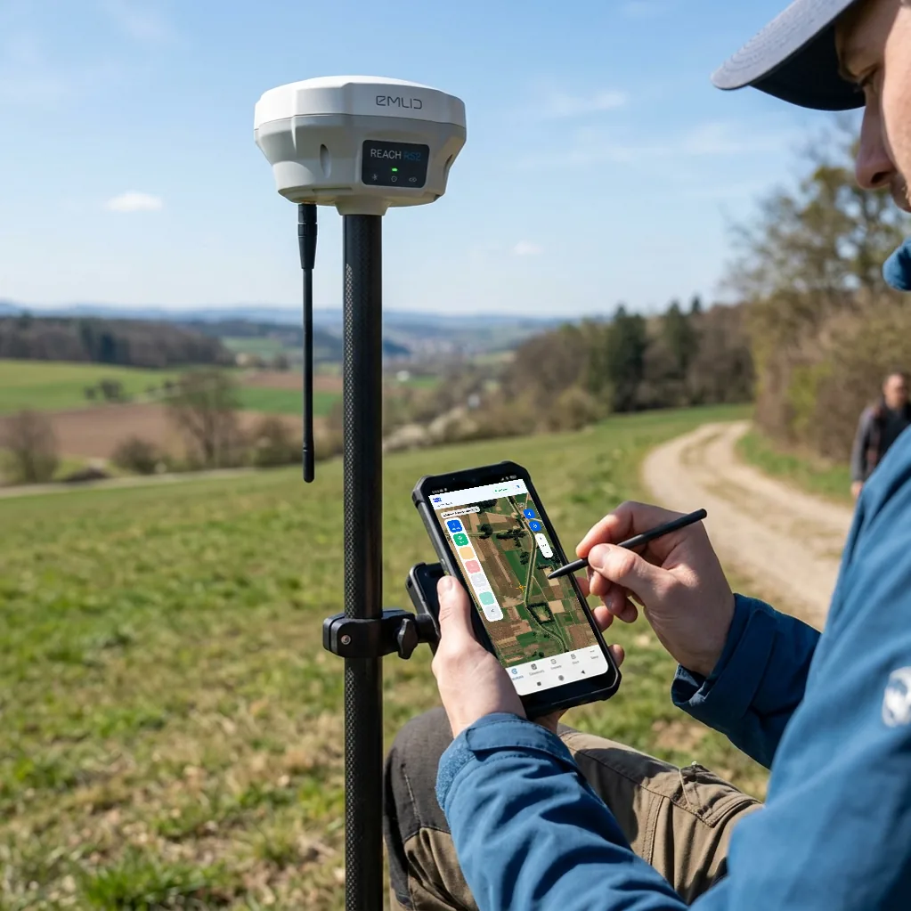 Posicionamiento GNSS y receptores externos en Mappi Field
